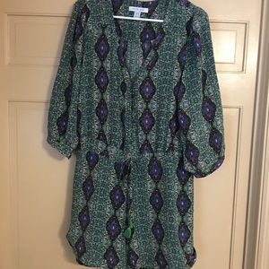 Charlie Jade Green Pattern Romper